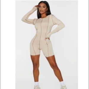 Tan Unitard/Romper